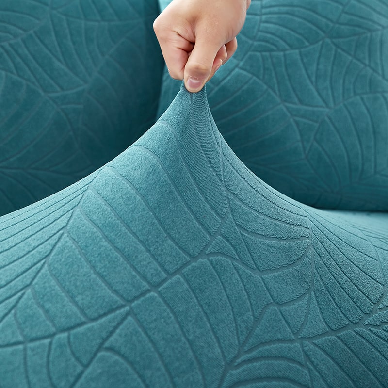 Funda impermeable para sofá esquinero azul cielo