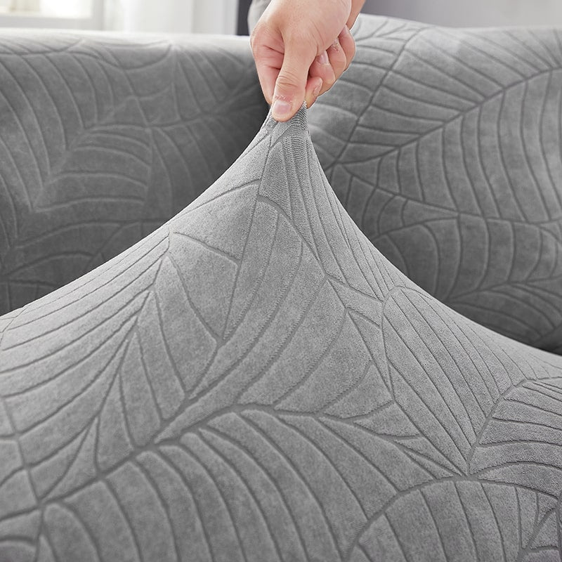 Funda impermeable para sofá esquinero gris claro