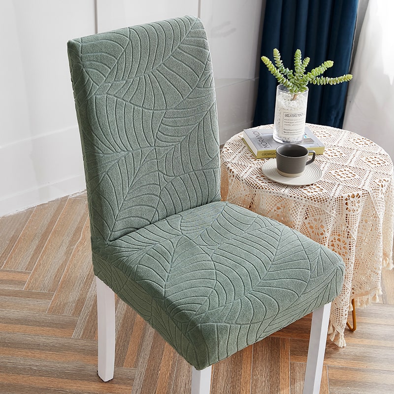 Funda de silla impermeable con hojas verde agua