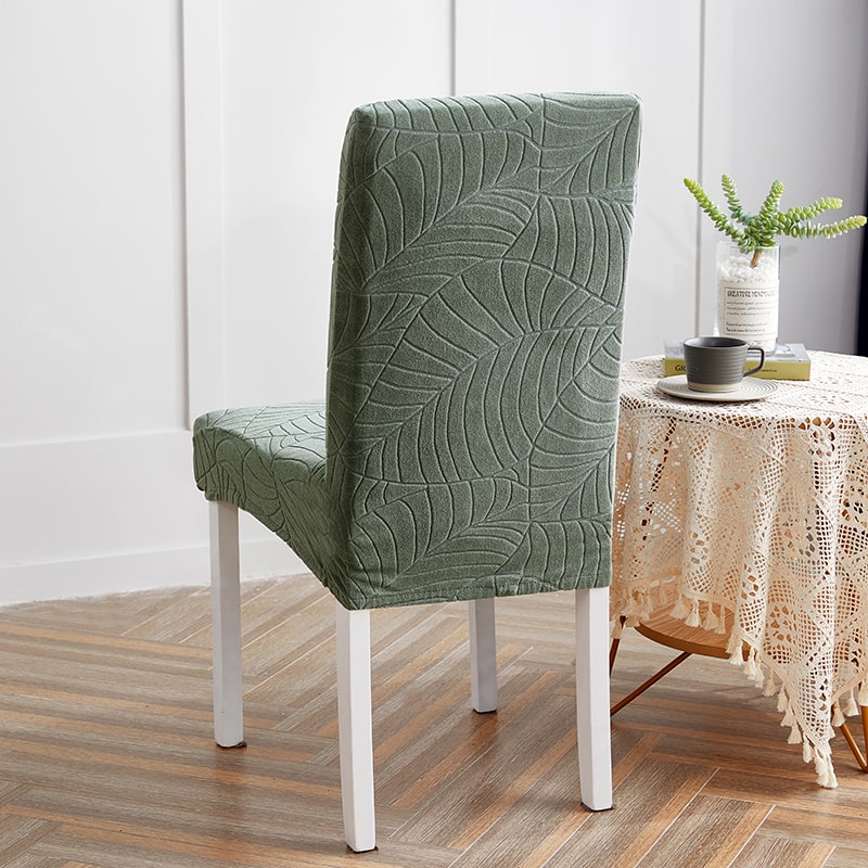 Funda de silla impermeable con hojas verde agua