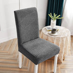 Funda de silla impermeable con hojas gris antracita