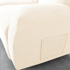 Funda de sofá reclinable de microfibra gris oscuro