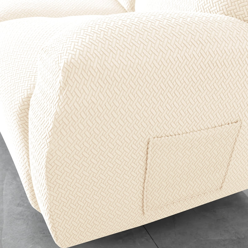 Funda de sofá reclinable de microfibra gris oscuro