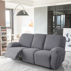 Funda de sofá reclinable gris