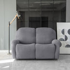 Funda de sofá reclinable de microfibra gris oscuro