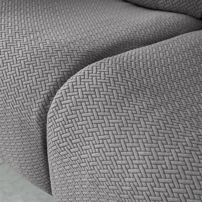 Funda de sofá reclinable de microfibra gris oscuro
