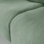Funda de sofá reclinable de microfibra gris oscuro