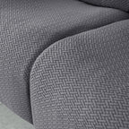Funda de sofá reclinable de microfibra gris oscuro
