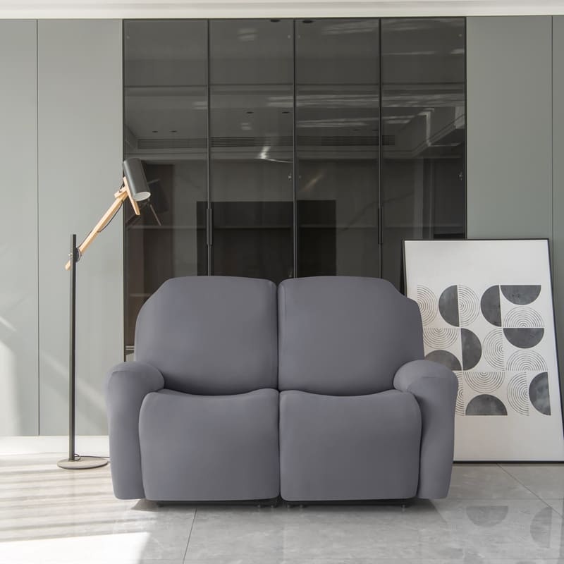 Funda de sofá reclinable gris