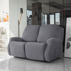 Funda de sofá reclinable gris