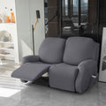 Funda de sofá reclinable gris