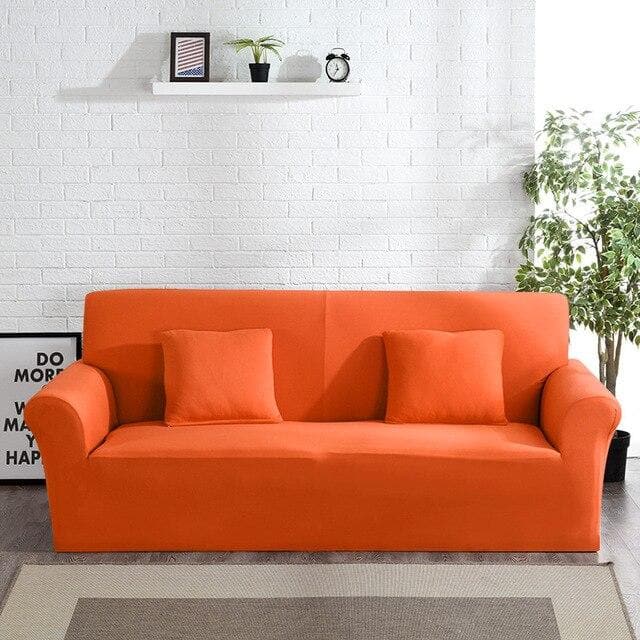 Funda de sofá naranja