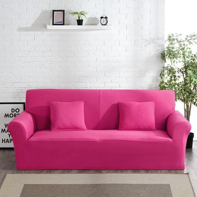 Funda de sofá rosa