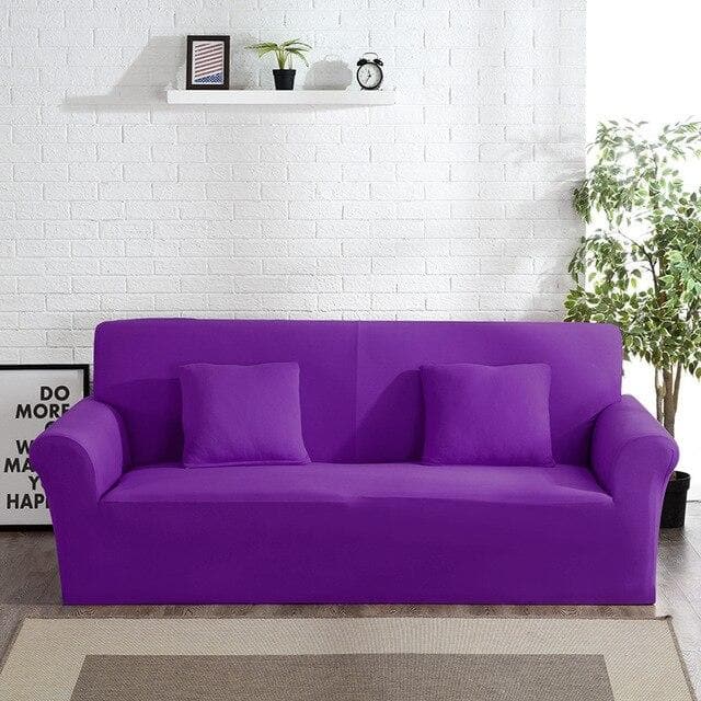Funda de sofá violeta