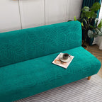 Funda impermeable para sofá cama Clic Clac, Hoja Blue Chill