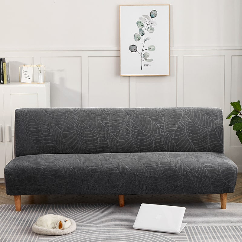 Funda impermeable para sofá cama Clic Clac Hoja gris antracita