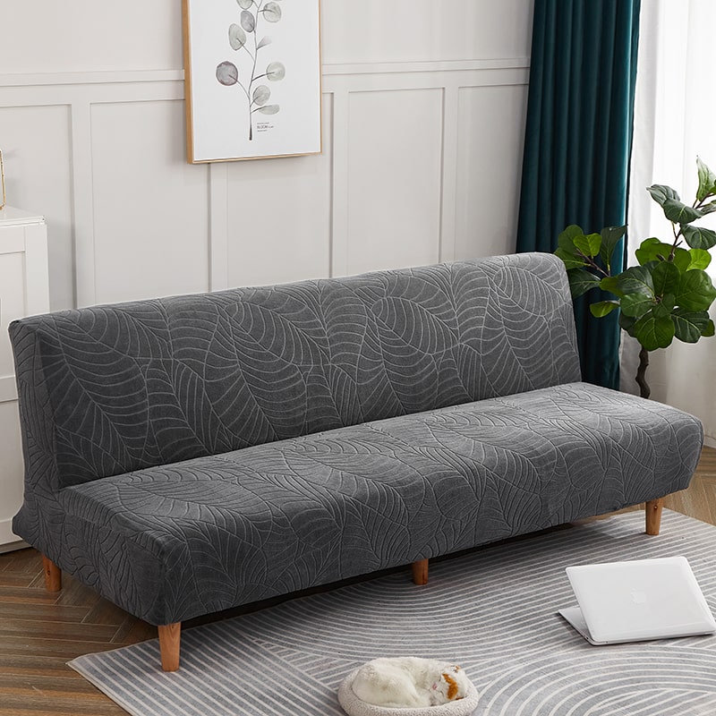 Funda impermeable para sofá cama Clic Clac Hoja gris antracita