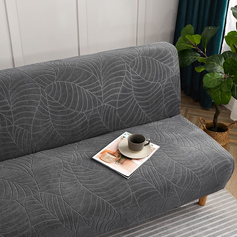 Funda impermeable para sofá cama Clic Clac Hoja gris antracita