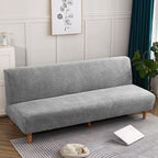 Funda impermeable para sofá cama clic-clac, hoja gris