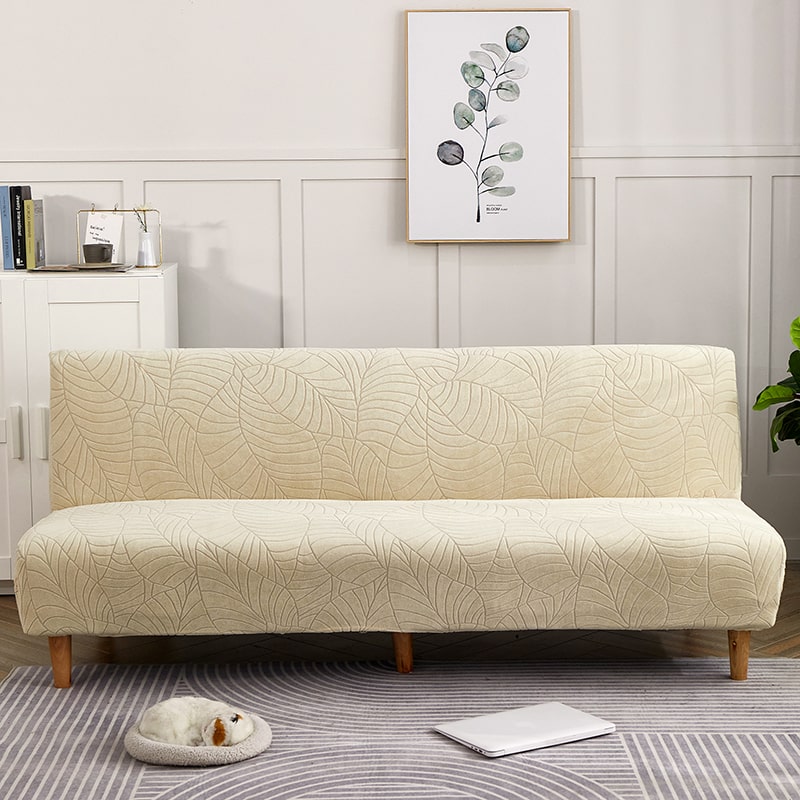 Funda Impermeable para Sofá Cama Clic Clac Hoja Beige