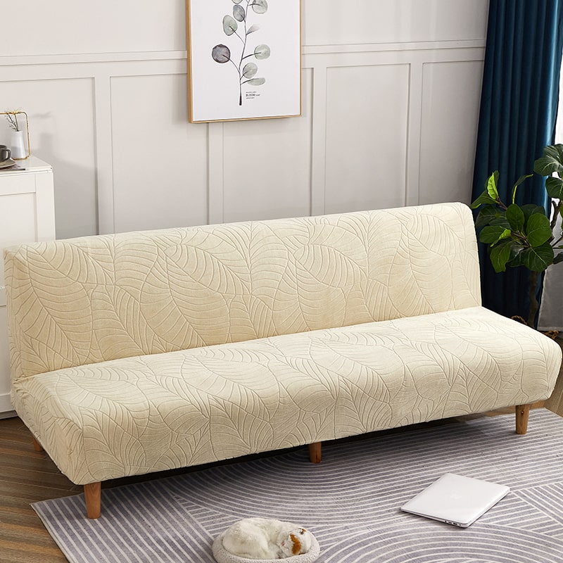 Funda Impermeable para Sofá Cama Clic Clac Hoja Beige