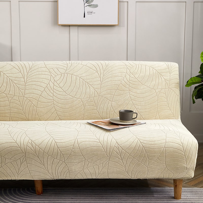 Funda Impermeable para Sofá Cama Clic Clac Hoja Beige