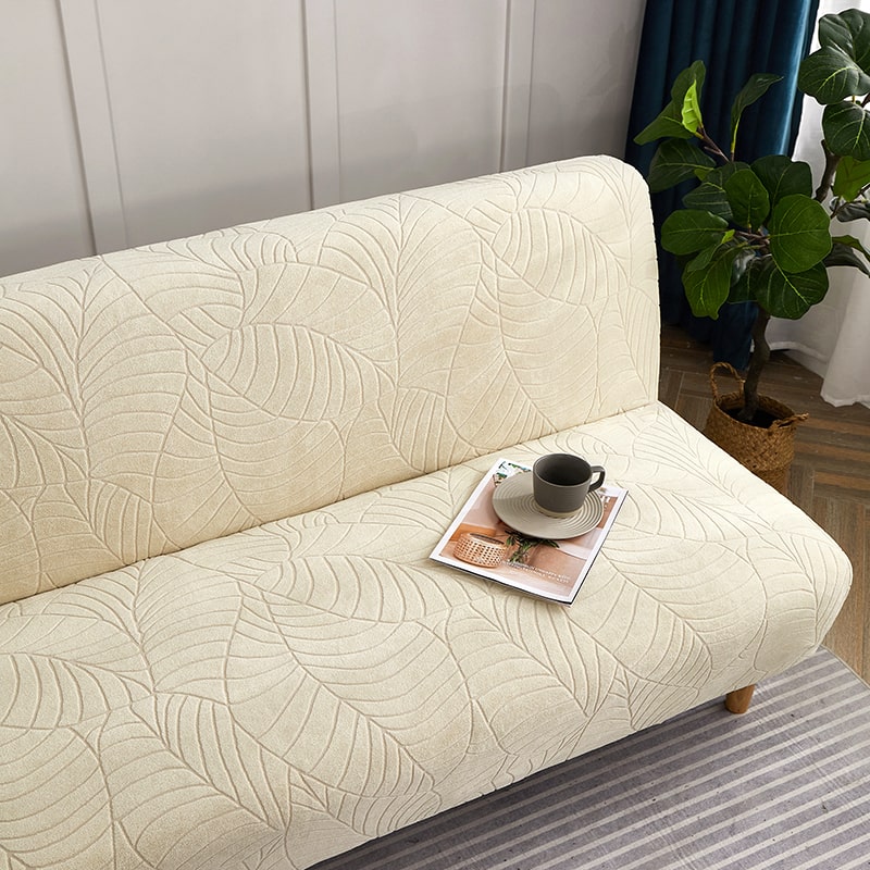Funda Impermeable para Sofá Cama Clic Clac Hoja Beige
