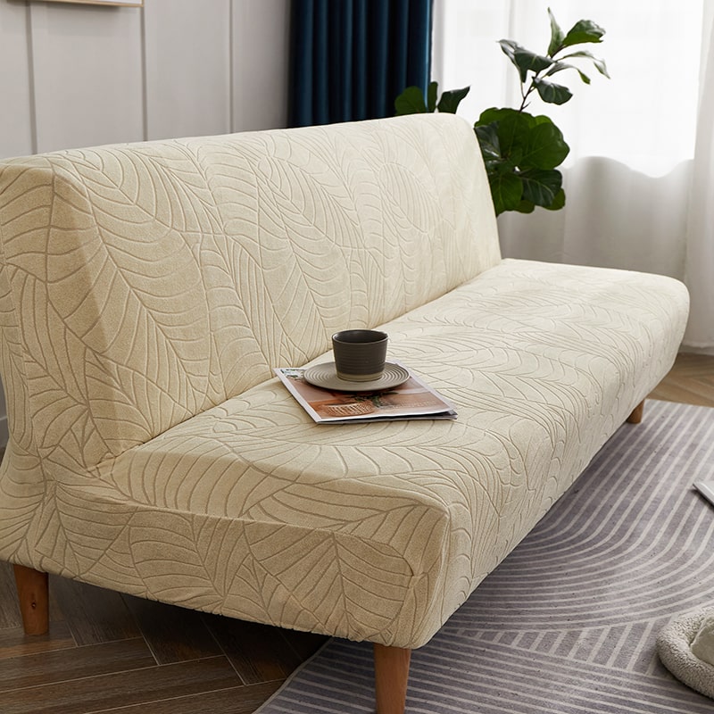 Funda Impermeable para Sofá Cama Clic Clac Hoja Beige