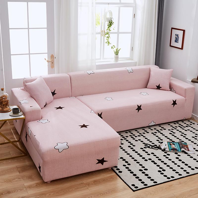 Funda para sofá esquinero Pink Star