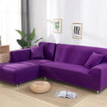 Funda de sofá esquinero violeta