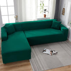 Funda para sofá rinconero verde abeto