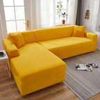 Funda para sofá esquinero amarillo mostaza