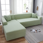 Funda de sofá rinconero verde agua
