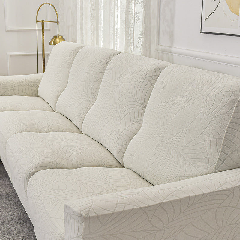 Funda para sofá reclinable de jacquard blanca
