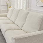 Funda para sofá reclinable de jacquard blanca