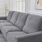 Funda de sofá reclinable de jacquard gris antracita