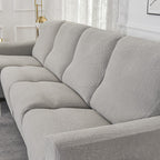 Funda para sofá reclinable de jacquard gris
