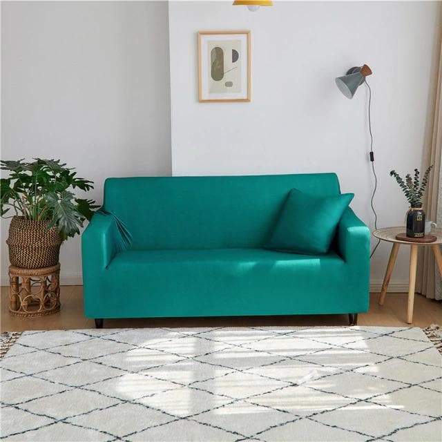 Funda de sofá verde esmeralda