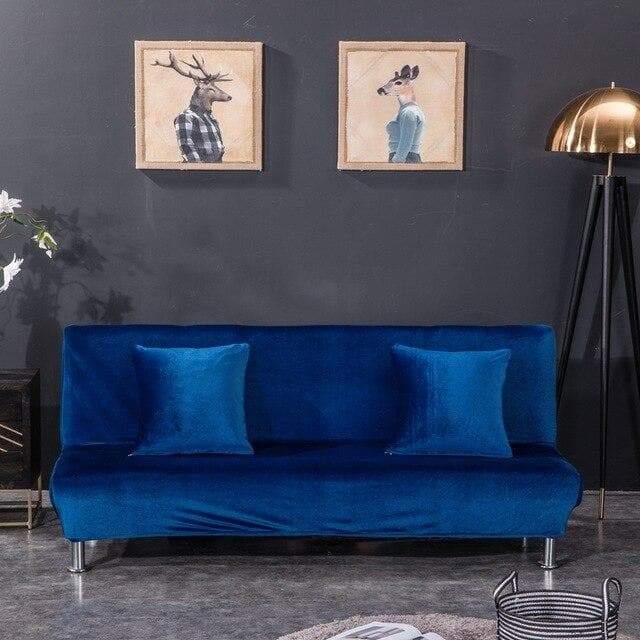 Funda para sofá cama azul