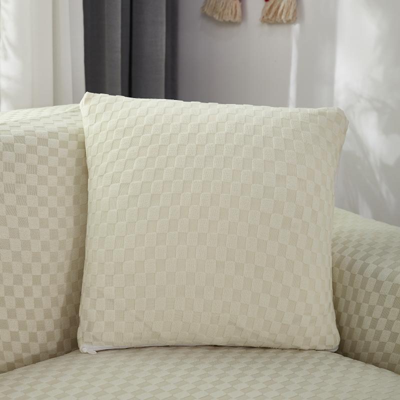 Funda para sofá esquinero de microfibra blanca