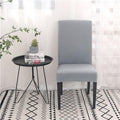 Funda de silla gris claro
