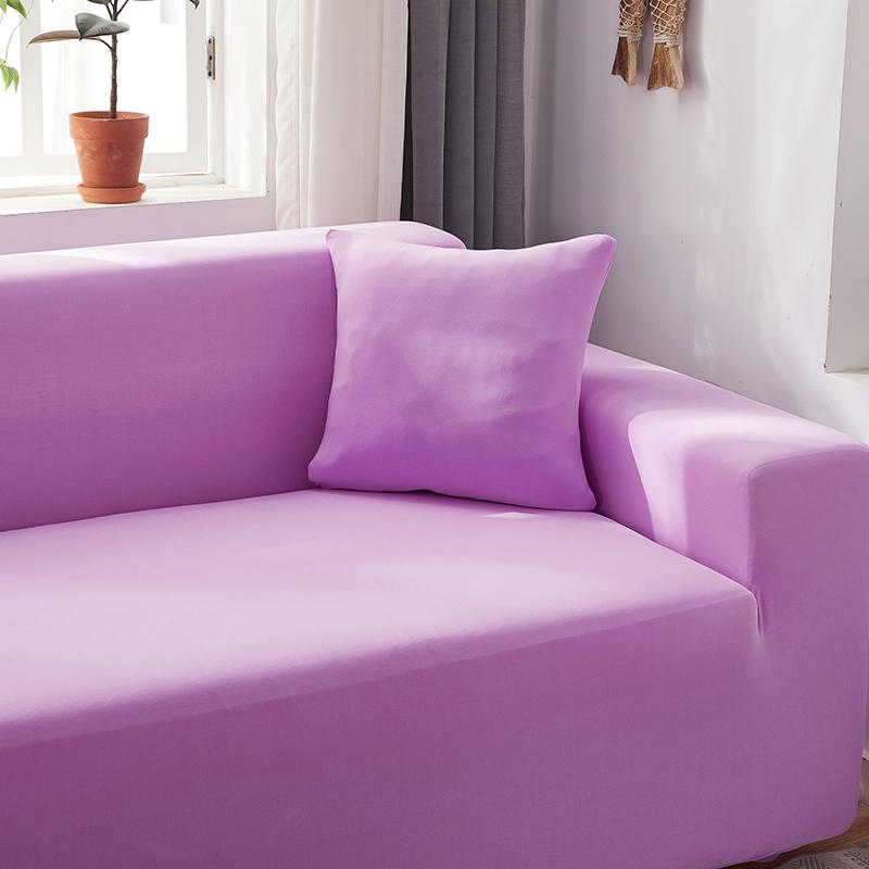 Funda para sofá esquinero color lavanda