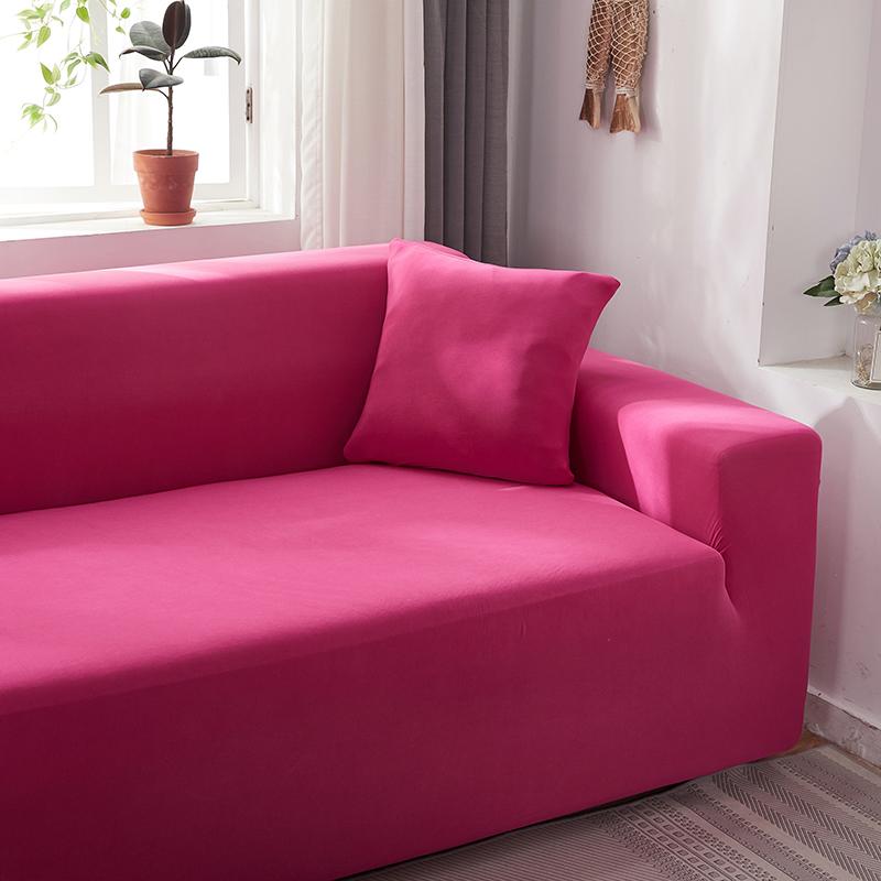 Funda para sofá esquinero rosa chicle