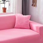 Funda de sofá esquinero rosa claro