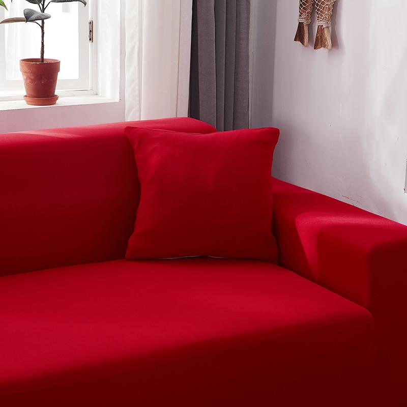 Funda de sofá rinconero roja