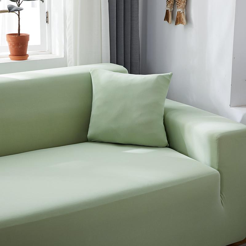 Funda de sofá rinconero verde agua