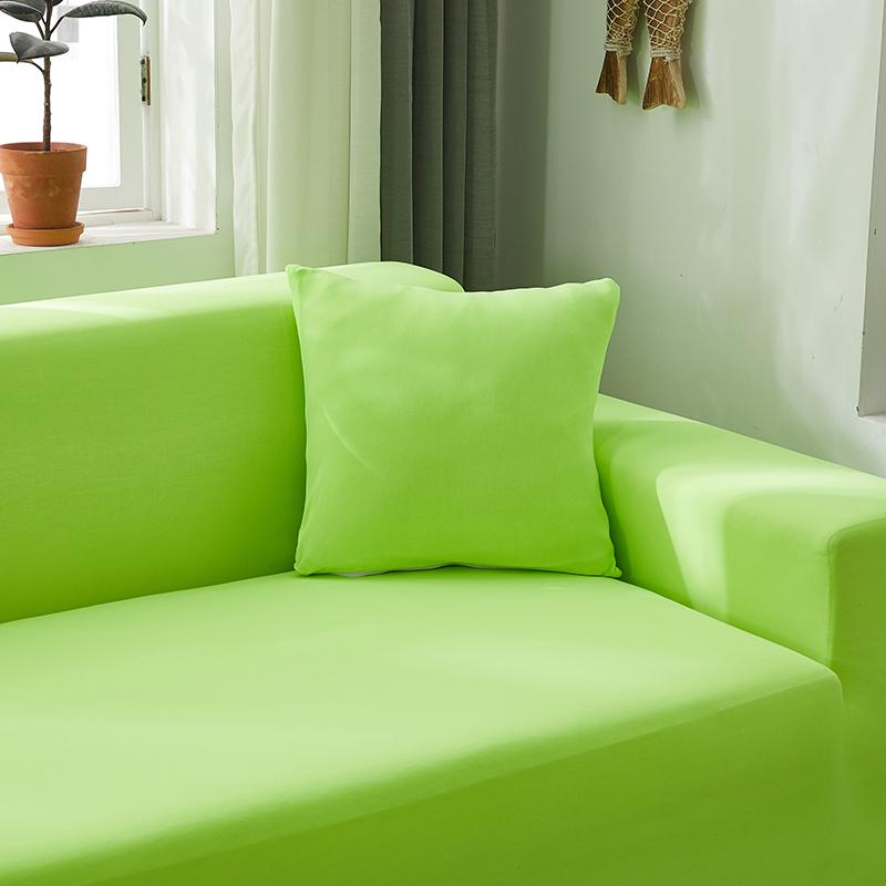 Funda de sofá esquinero verde manzana