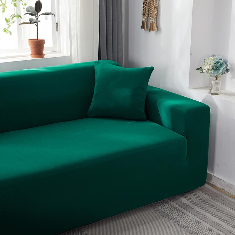 Funda para sofá rinconero verde abeto