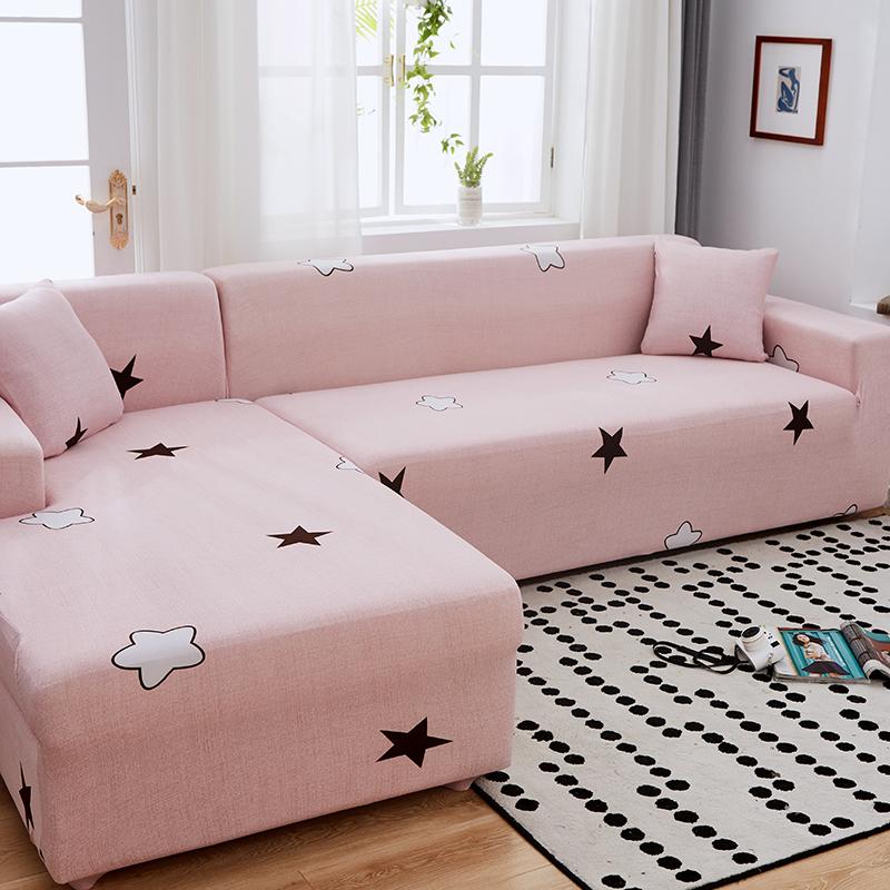 Funda para sofá esquinero Pink Star