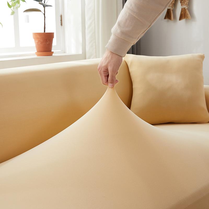 Funda de sofá esquinero beige